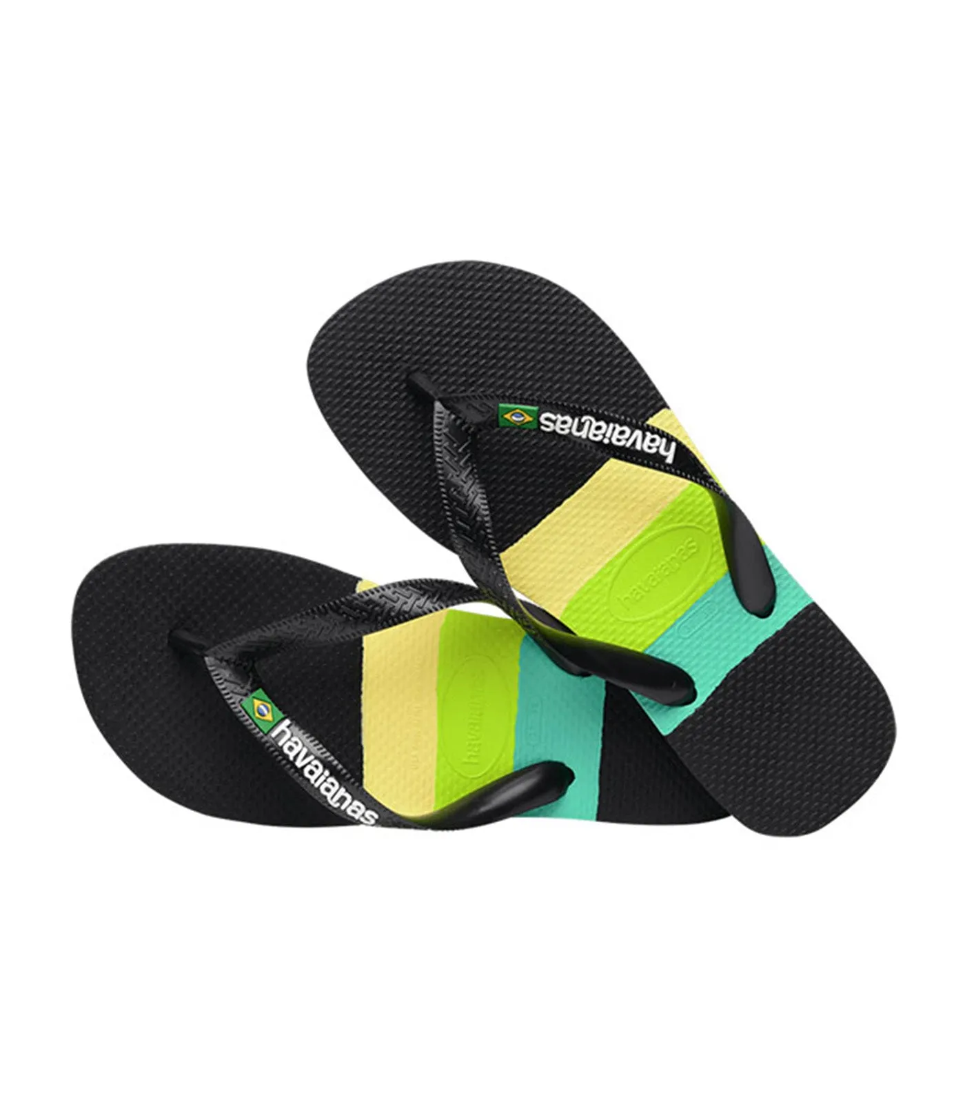 Brasil Tech Flip Flops Black