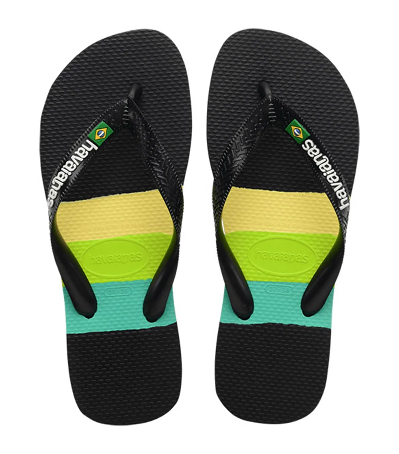 Brasil Tech Flip Flops Black