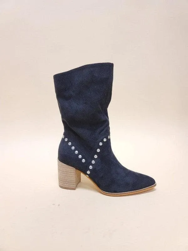 BRIGITTA Studded Booties, 3 Colors