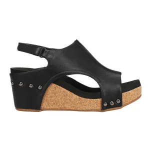 Carley Studded Slingback Wedge Sandals