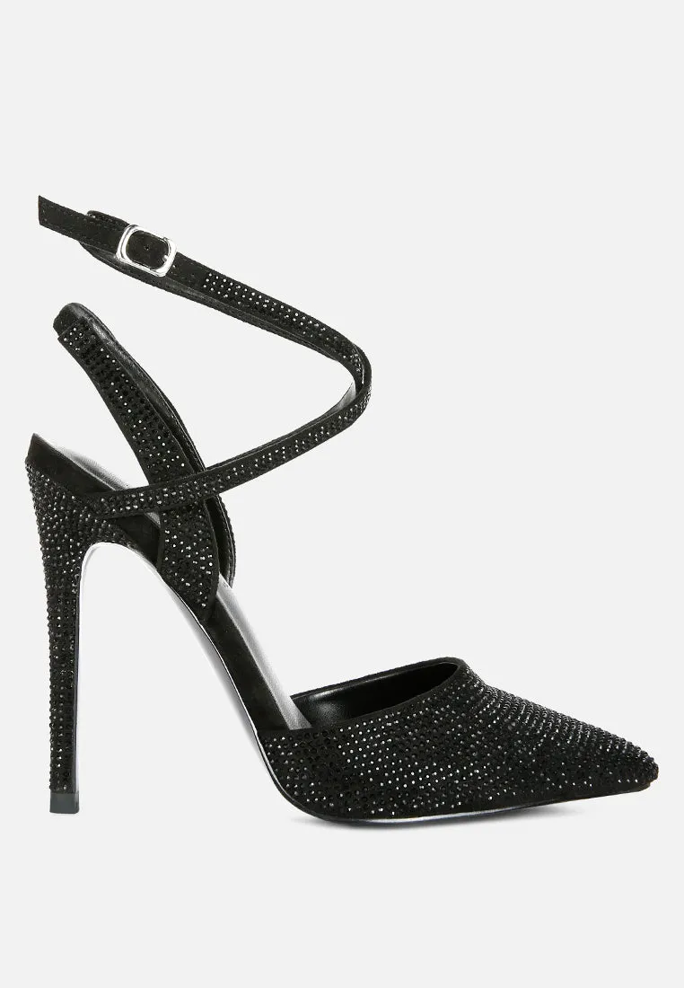 Charmer Diamante Studded High Heeled Sandal