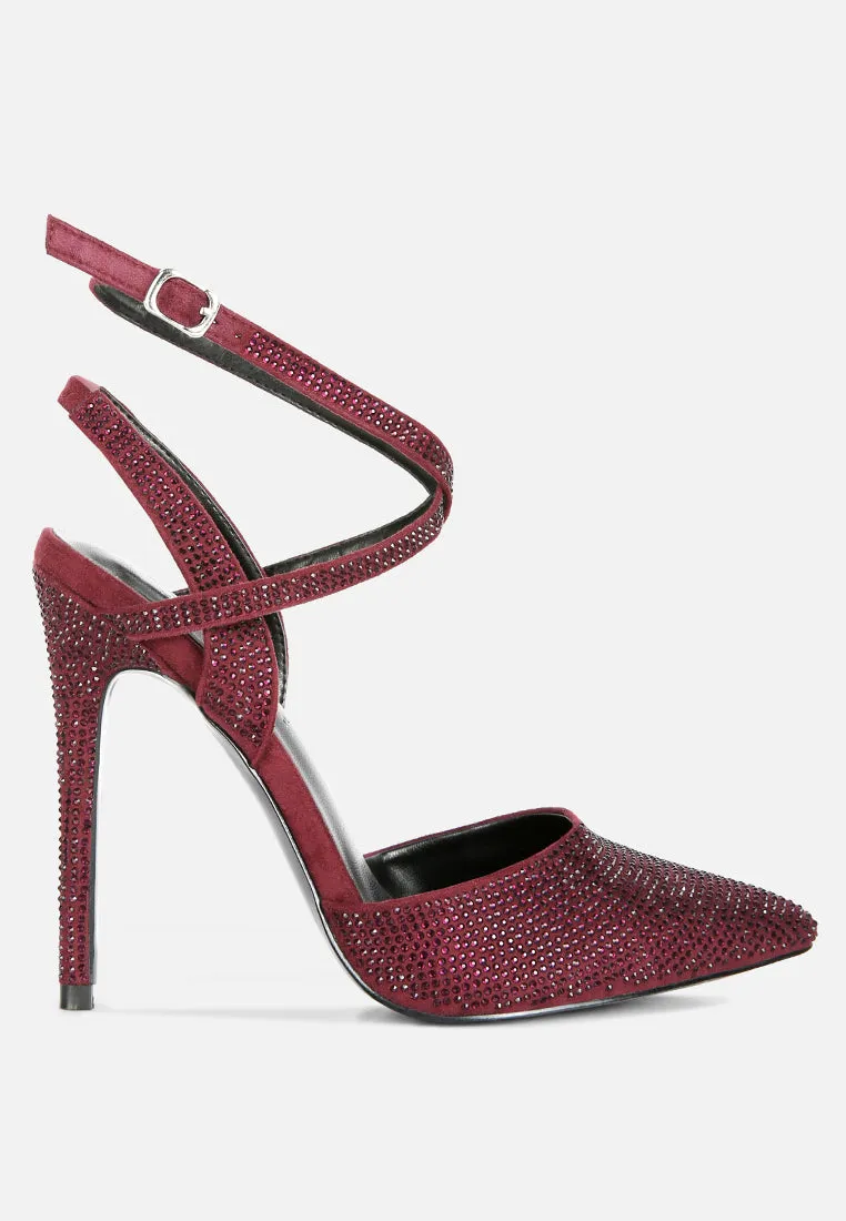 Charmer Diamante Studded High Heeled Sandal