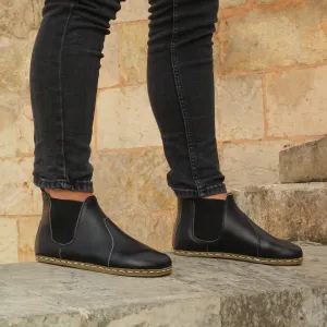 Chelsea Barefoot Boots Black Handmade Men's