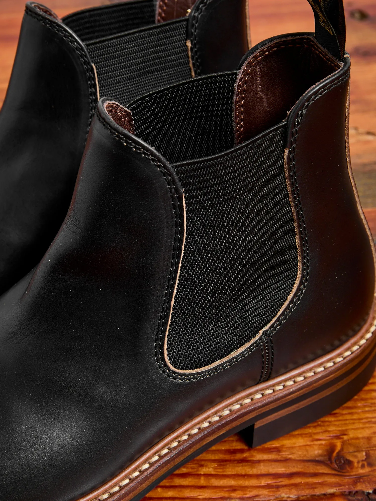 Chelsea Boot in Horween Chromexcel Black