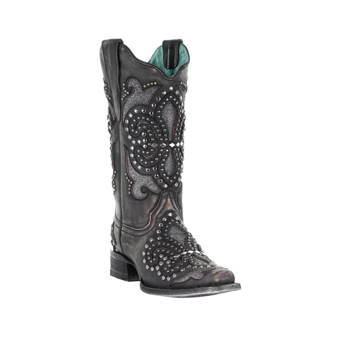 Corral Women's Inlay Western Square Toe Boots