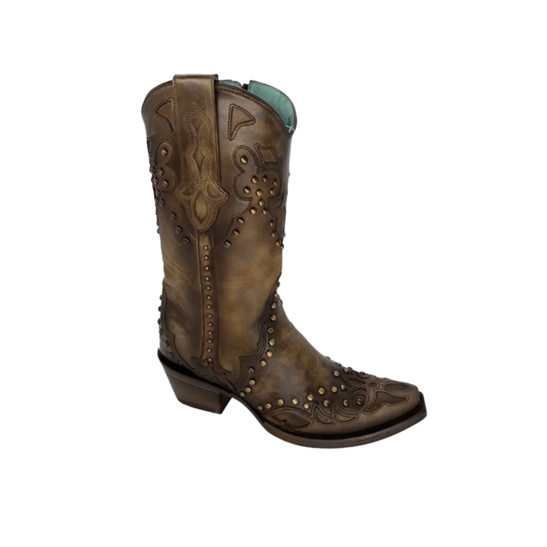 Corral Women's Maple Overlay Studded Western Boots