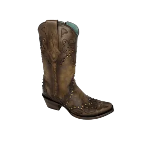 Corral Women's Maple Overlay Studded Western Boots