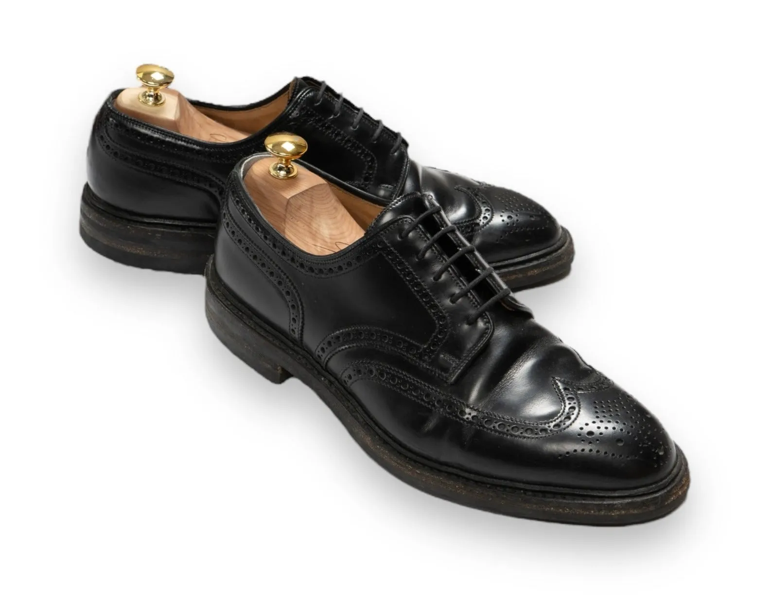 Crockett & Jones - Black Leather Brogue Derbys UK 9/EU 43