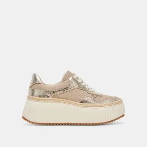 DANDI SNEAKERS LIGHT GOLD WOVEN