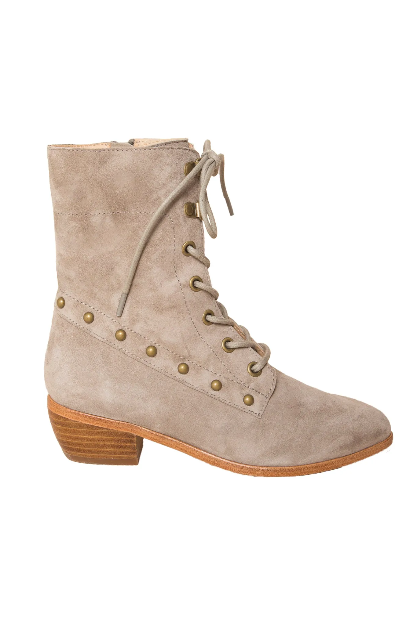 Darcy Lace Up Studded Boot