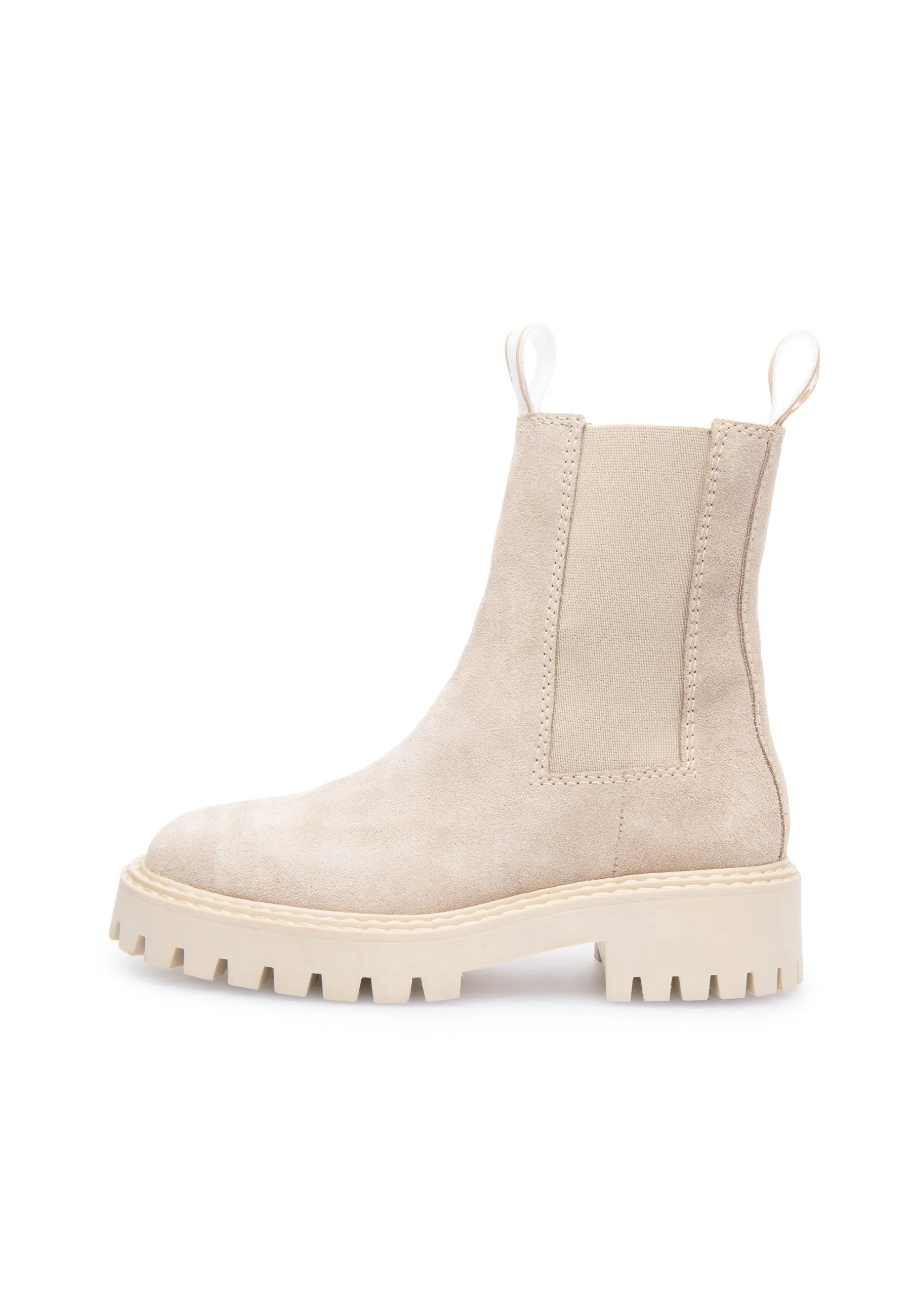 Daze Taupe Suede Chelsea Boots