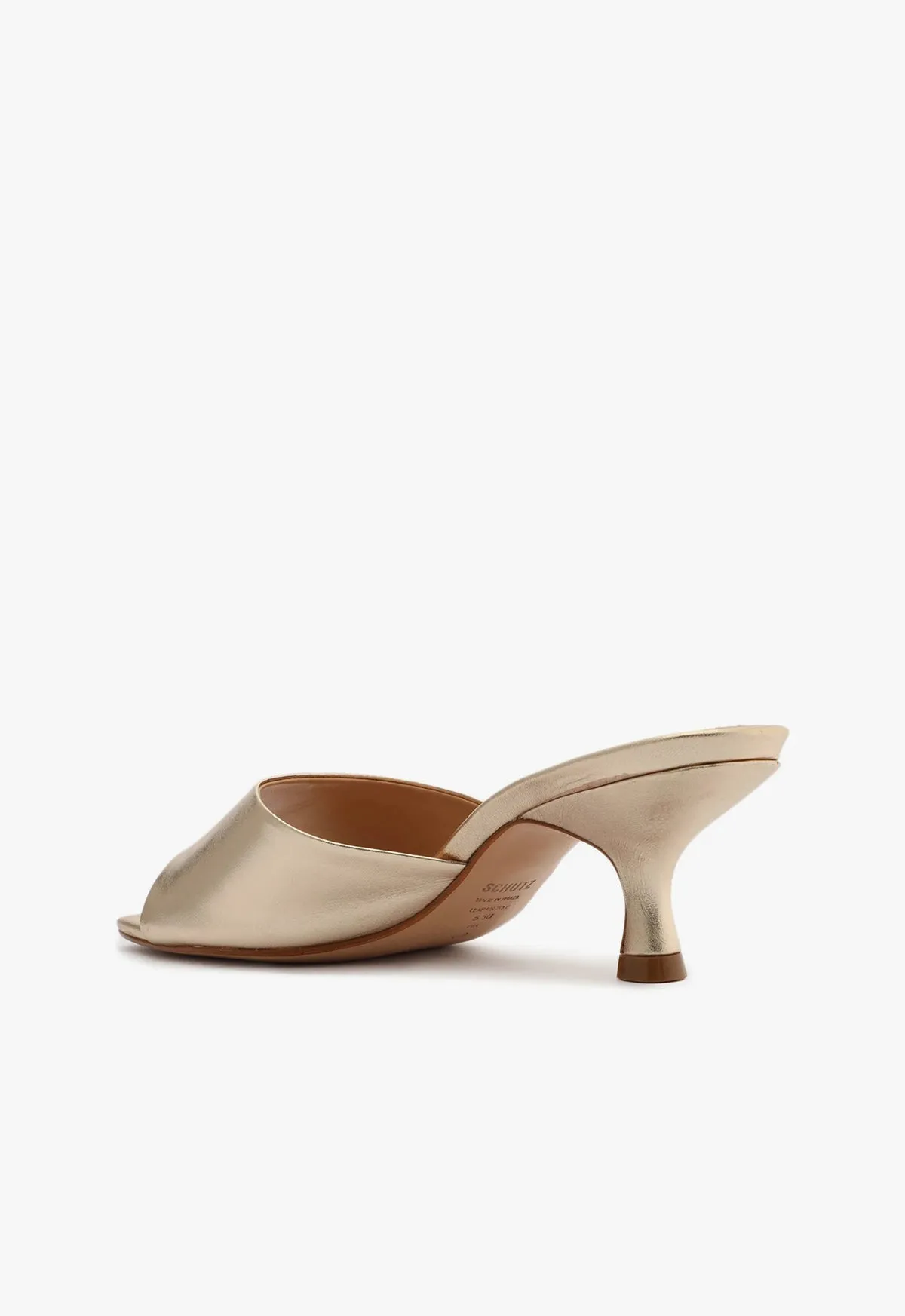 Dethalia Metallic Leather Sandal