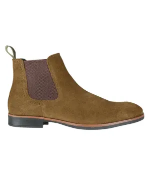 Douglas Suede Chelsea Boots - Tan Brown