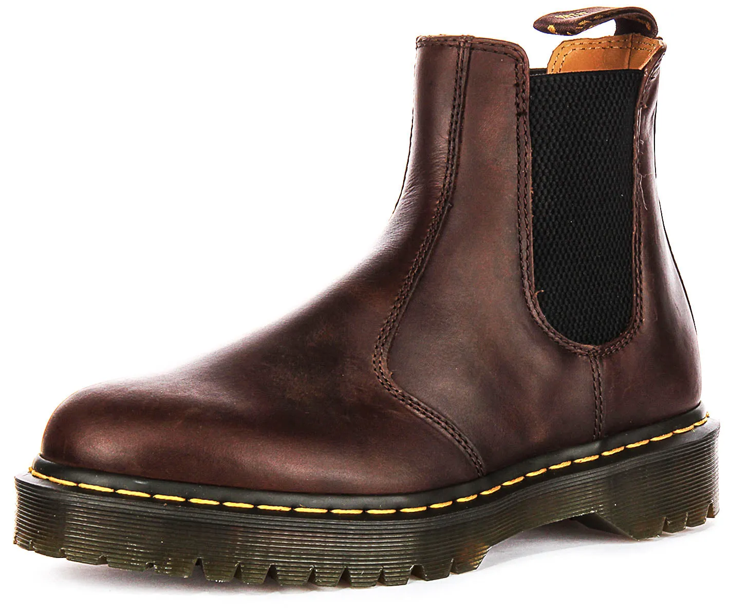 Dr Martens 2976 Bex Chelsea Crazy In Dark Brown Boots