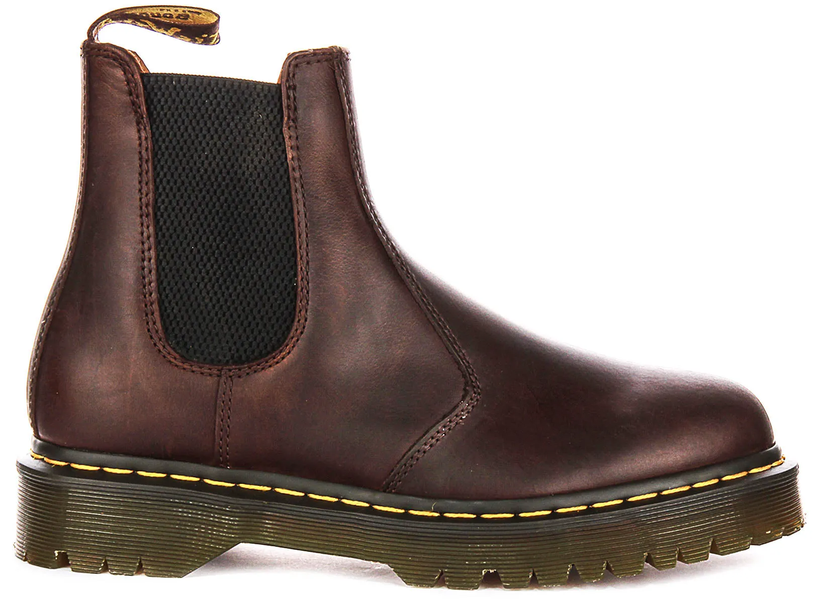 Dr Martens 2976 Bex Chelsea Crazy In Dark Brown Boots