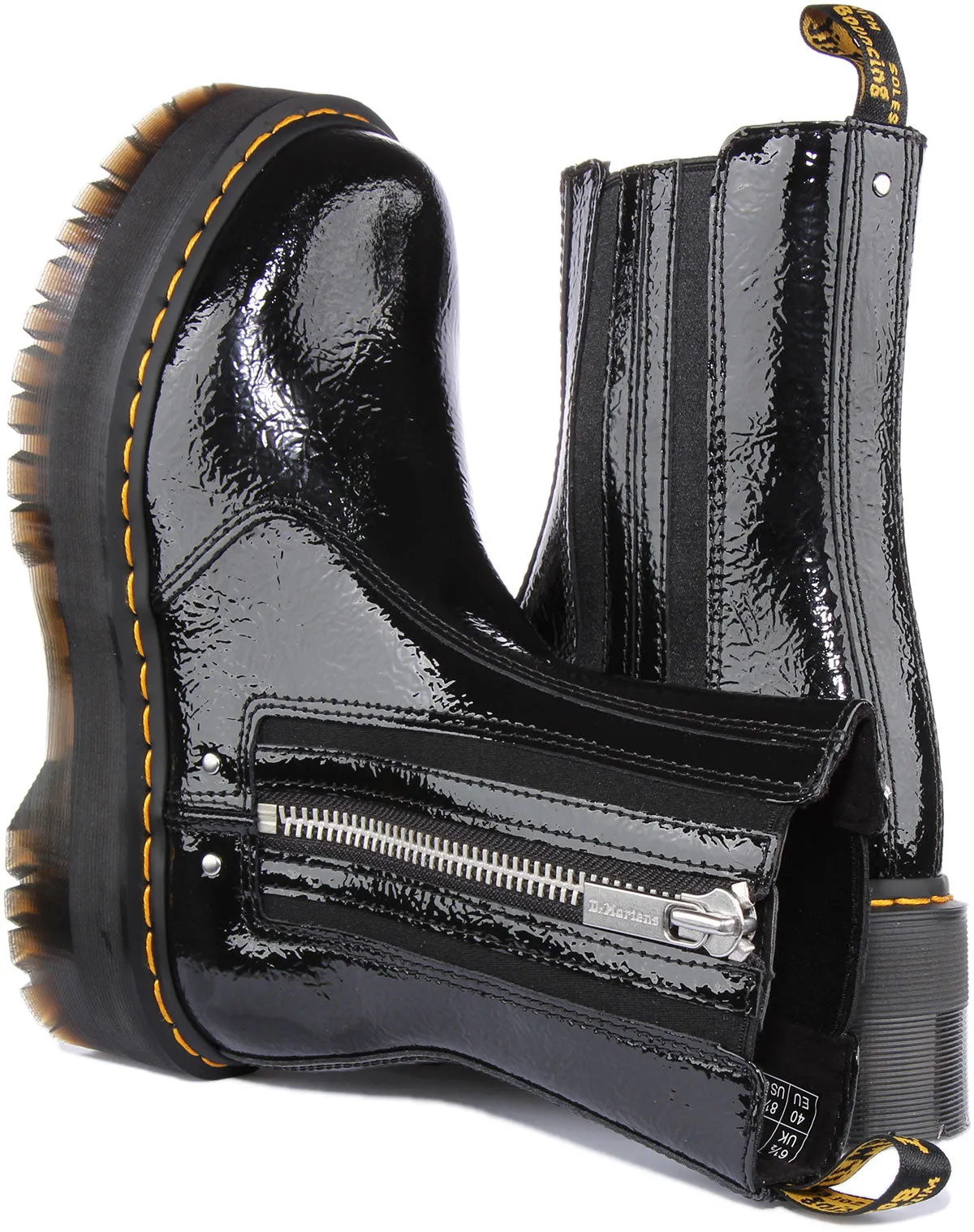 Dr Martens 2976 Max In Black Patent For Women