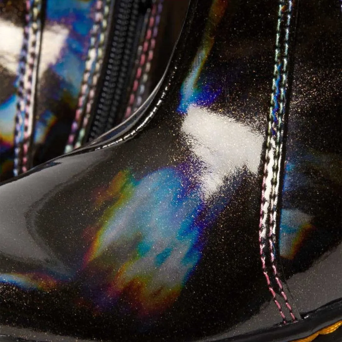 Dr Martens Kids Toddlers 2976 T Chelsea Boot Black Lightshow Sparkle Rays