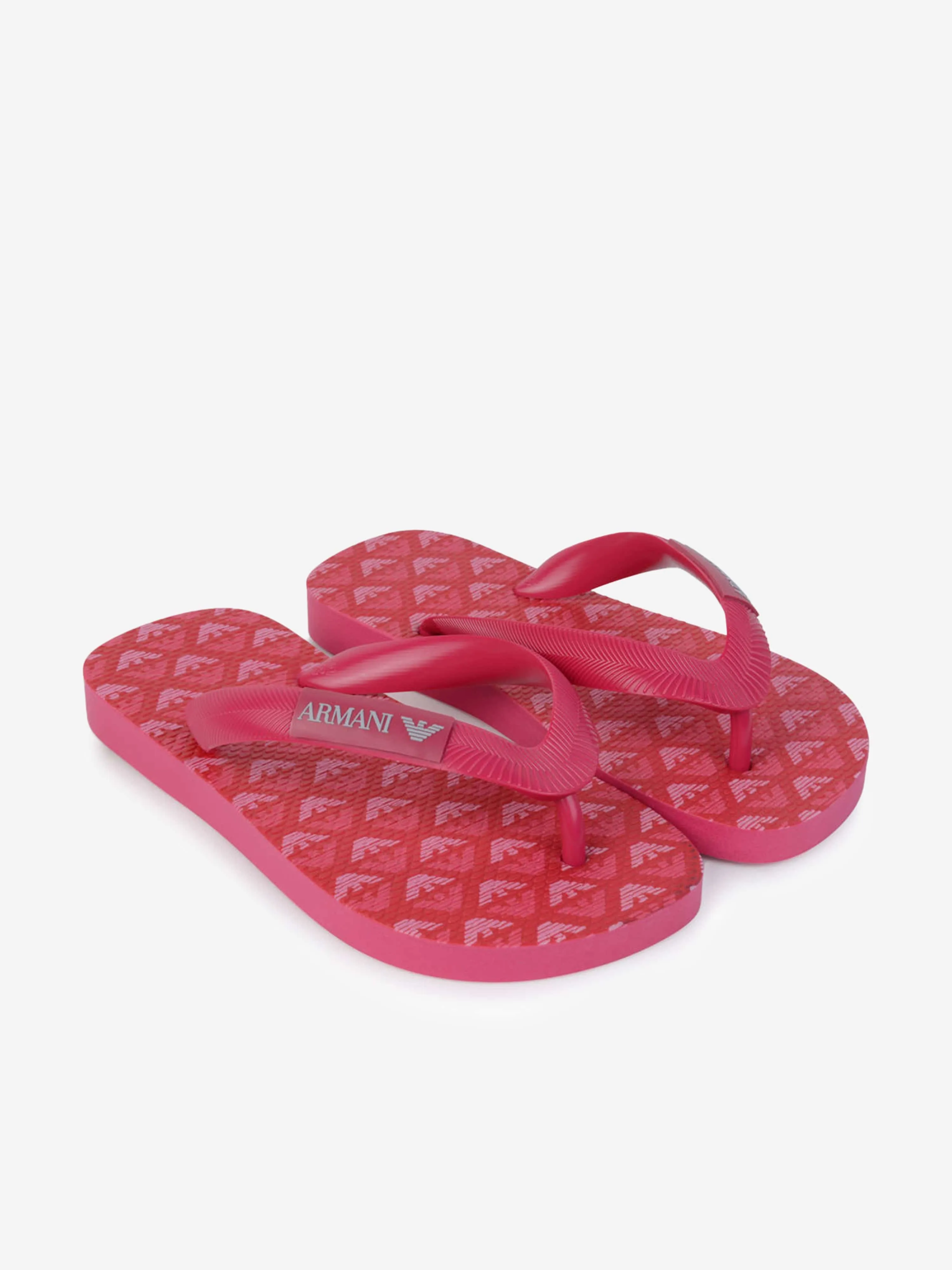 Emporio Armani  Logo Print Flip Flops