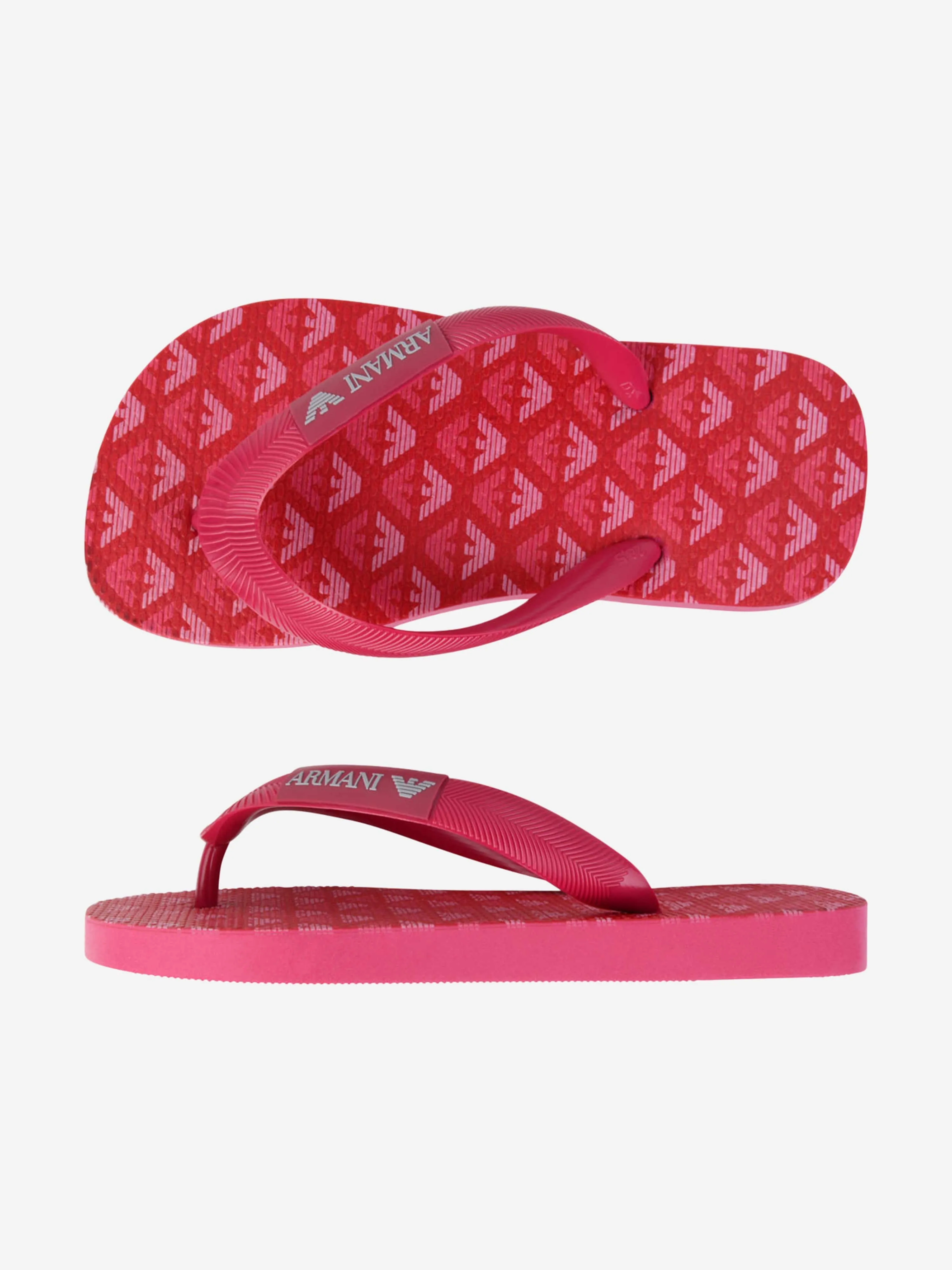 Emporio Armani  Logo Print Flip Flops