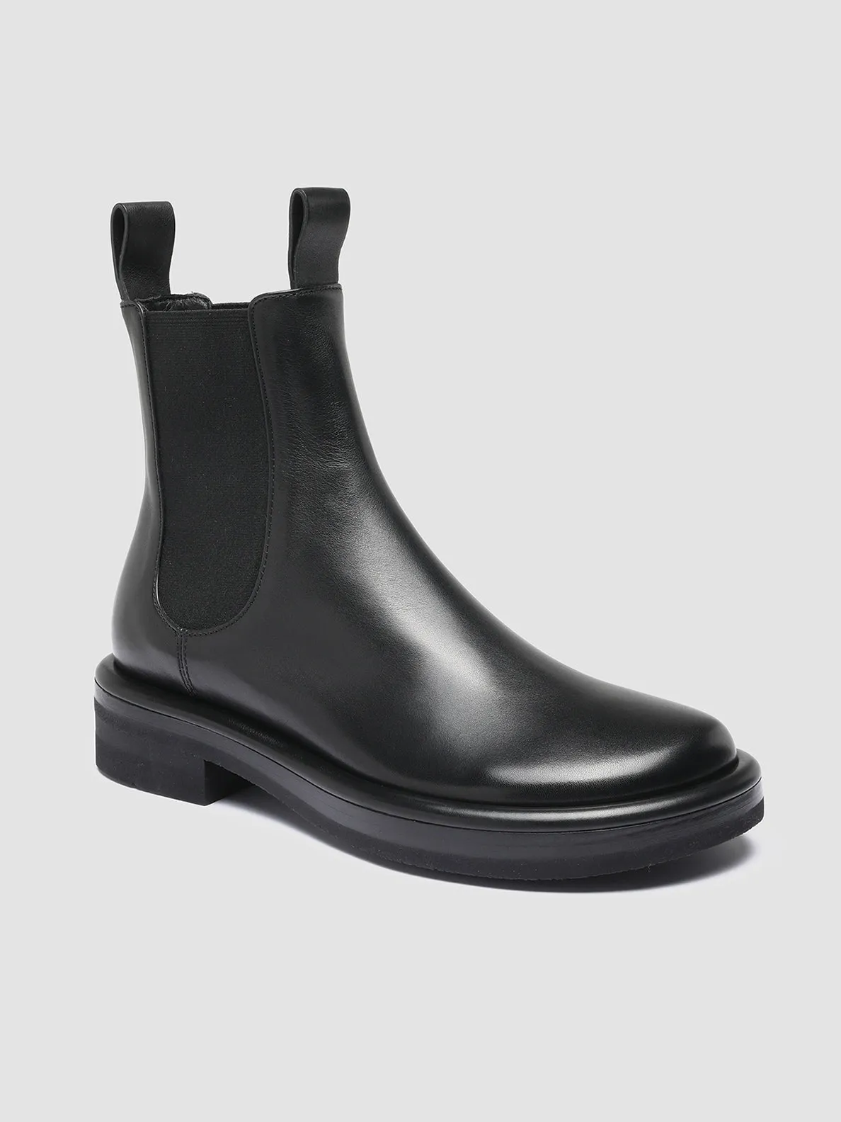 ERA 001 - Black Leather Chelsea Boots