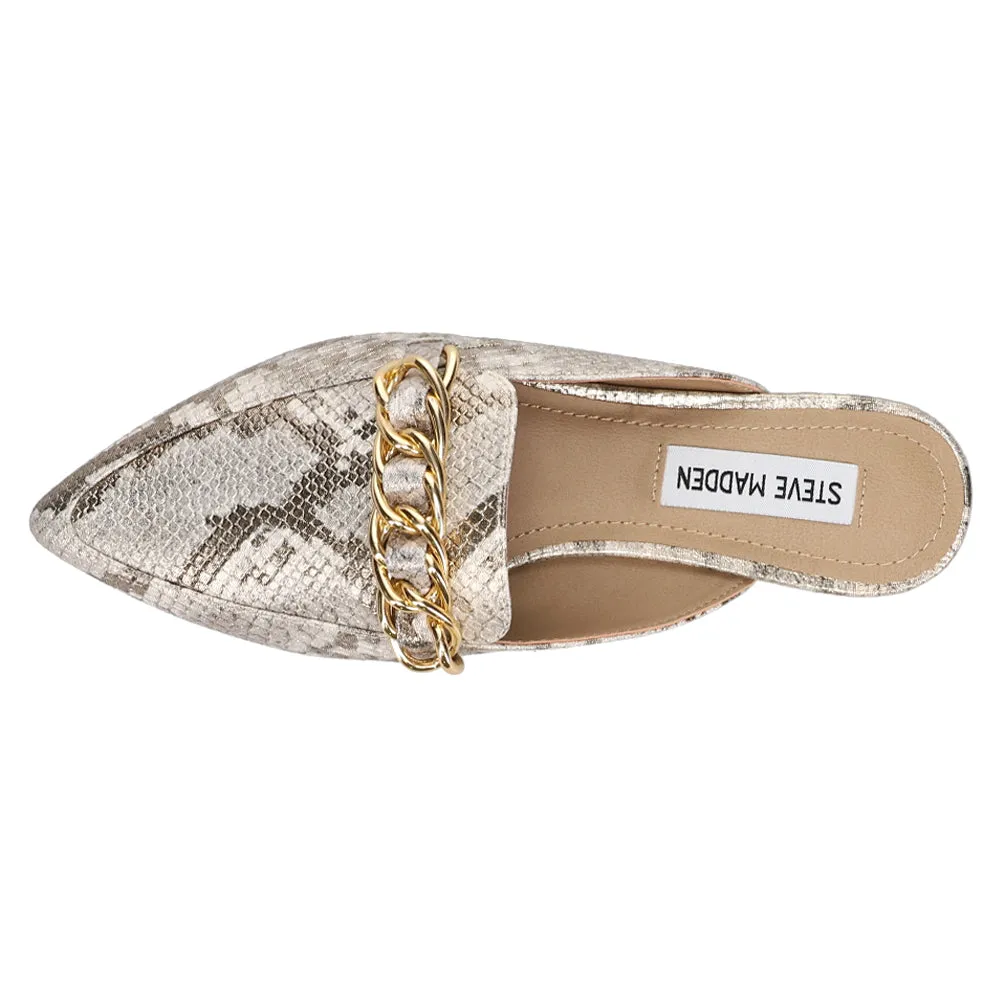 Faine Snake Slip On Mule