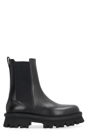 Ferragamo Men's Black Chelsea Boots for Fall/Winter 2024