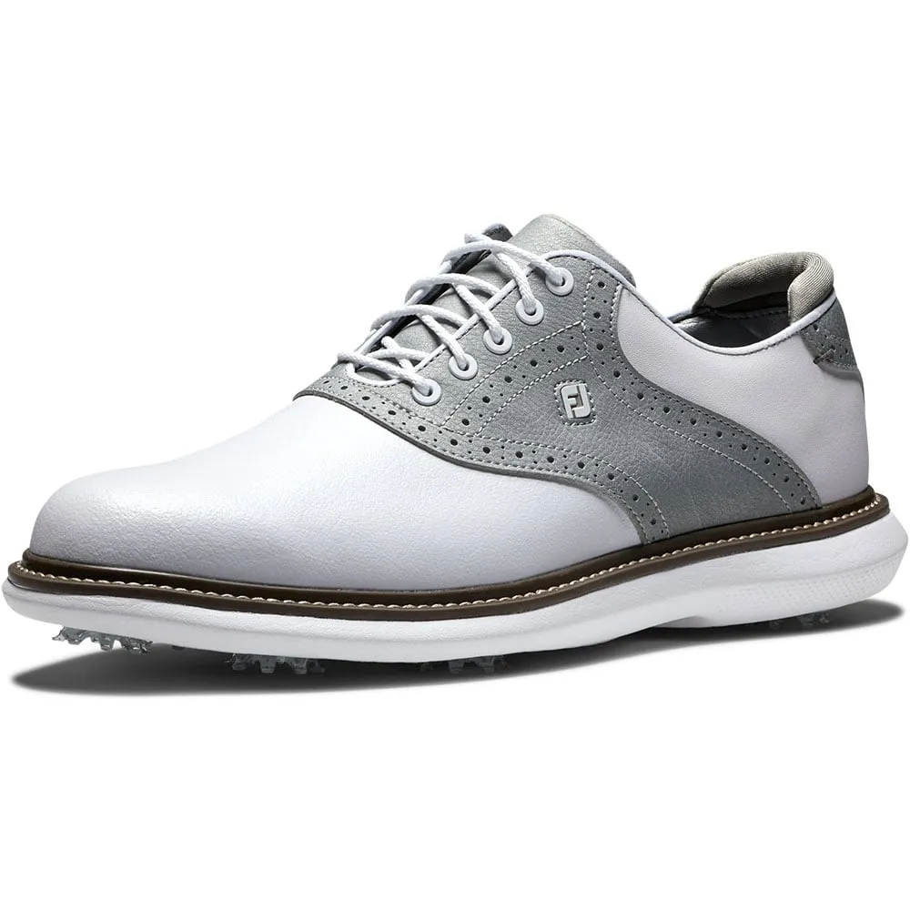 FootJoy Frosted Traditions Spiked Shoes - White/Silver