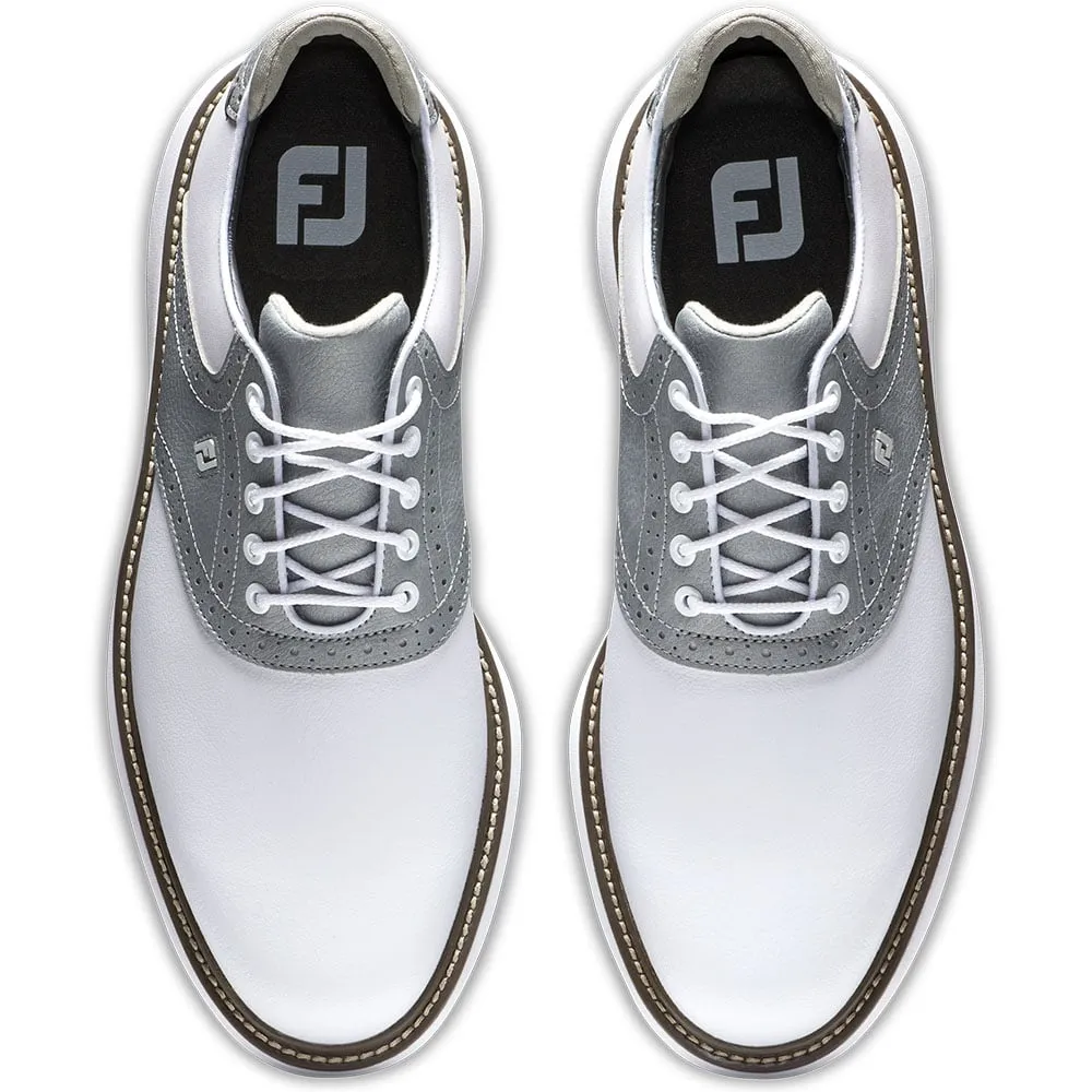 FootJoy Frosted Traditions Spiked Shoes - White/Silver