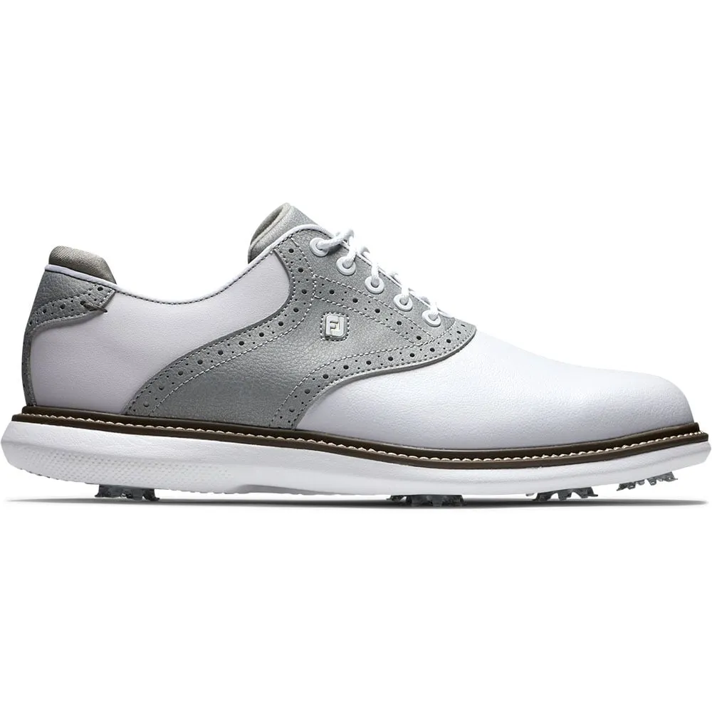 FootJoy Frosted Traditions Spiked Shoes - White/Silver