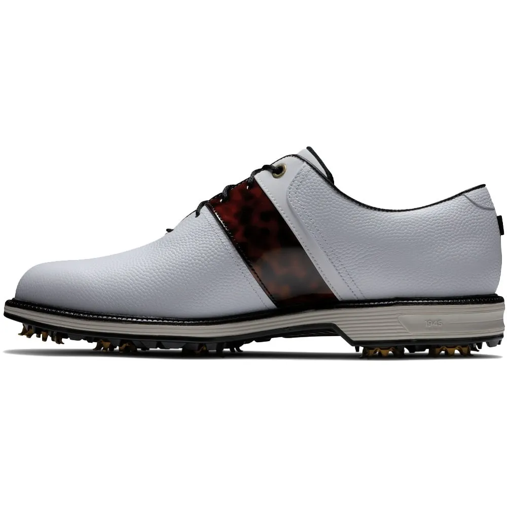 FootJoy Premiere Series Limited Edition Garrett Leight Spiked Shoes - White/Tortoise Packard