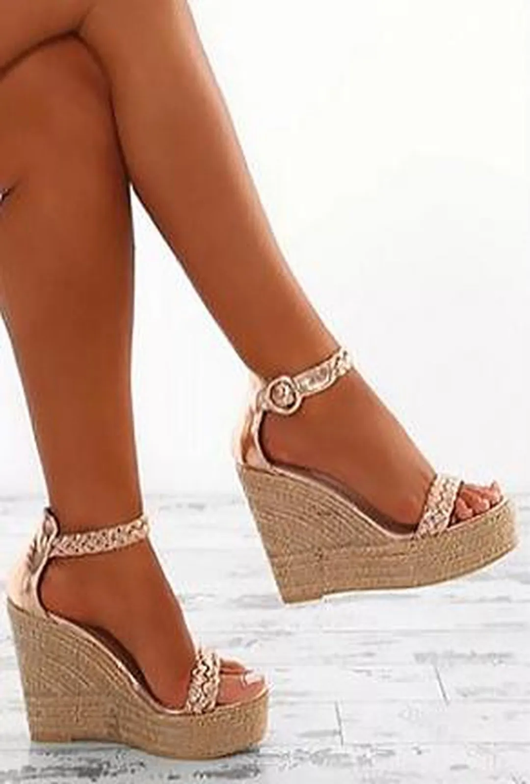 GABE - BRAIDED WEDGE SANDAL