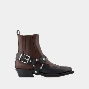 GANNI Western Inspired Chelsea Boots