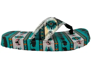 Gypsy Jazz "Tallulah 2" Teal Flip Flop