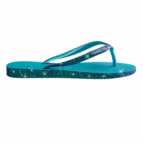 Havaianas Slim Sparkle II Womans FlipFlops - Nautical Blue