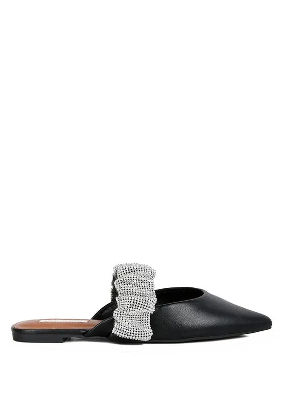 Hemessen -  Strap Flat Mules For Women