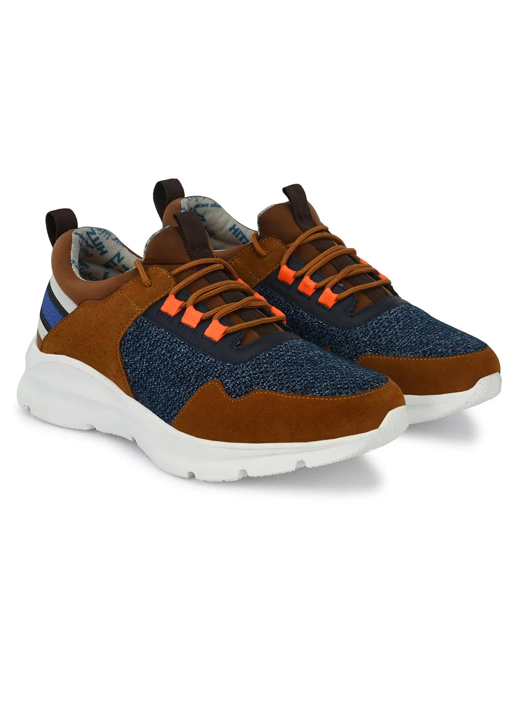 Hitz Men's Blue Lace up Running Shoes