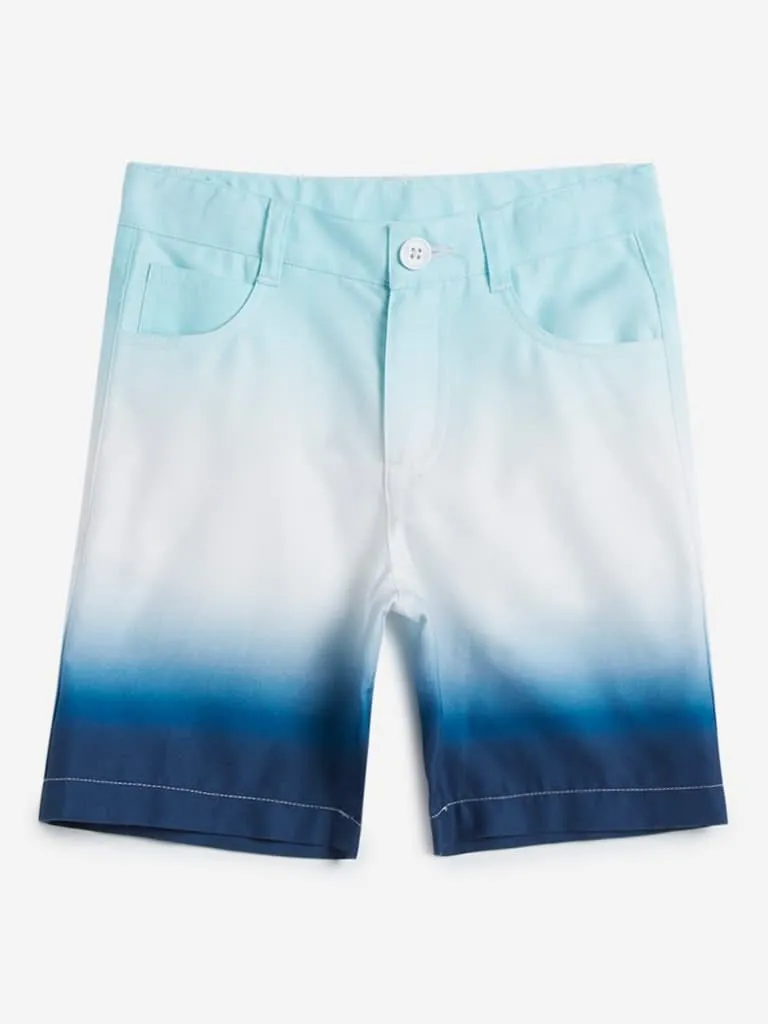 HOP Kids White Ombre Design Timon Shorts