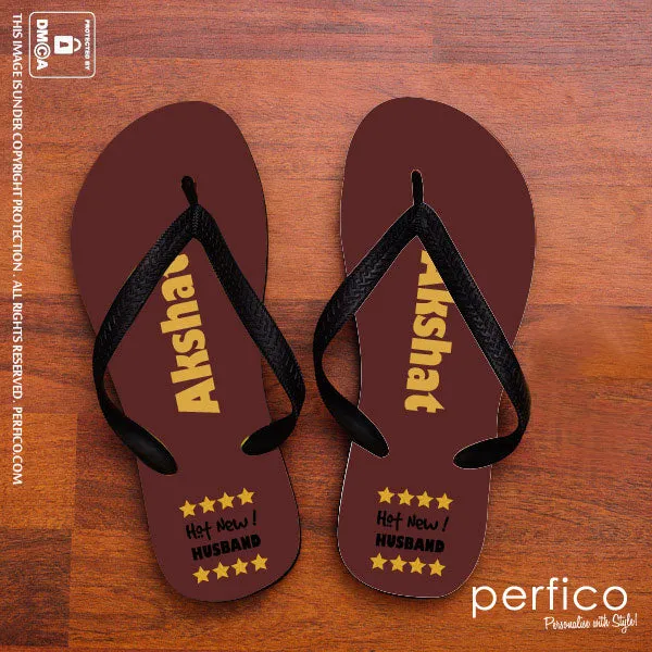 Hot New Husband © Personalized Flip Flops