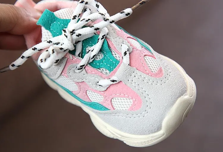 Infant Casual Running Shoes Sneaker Green Pink