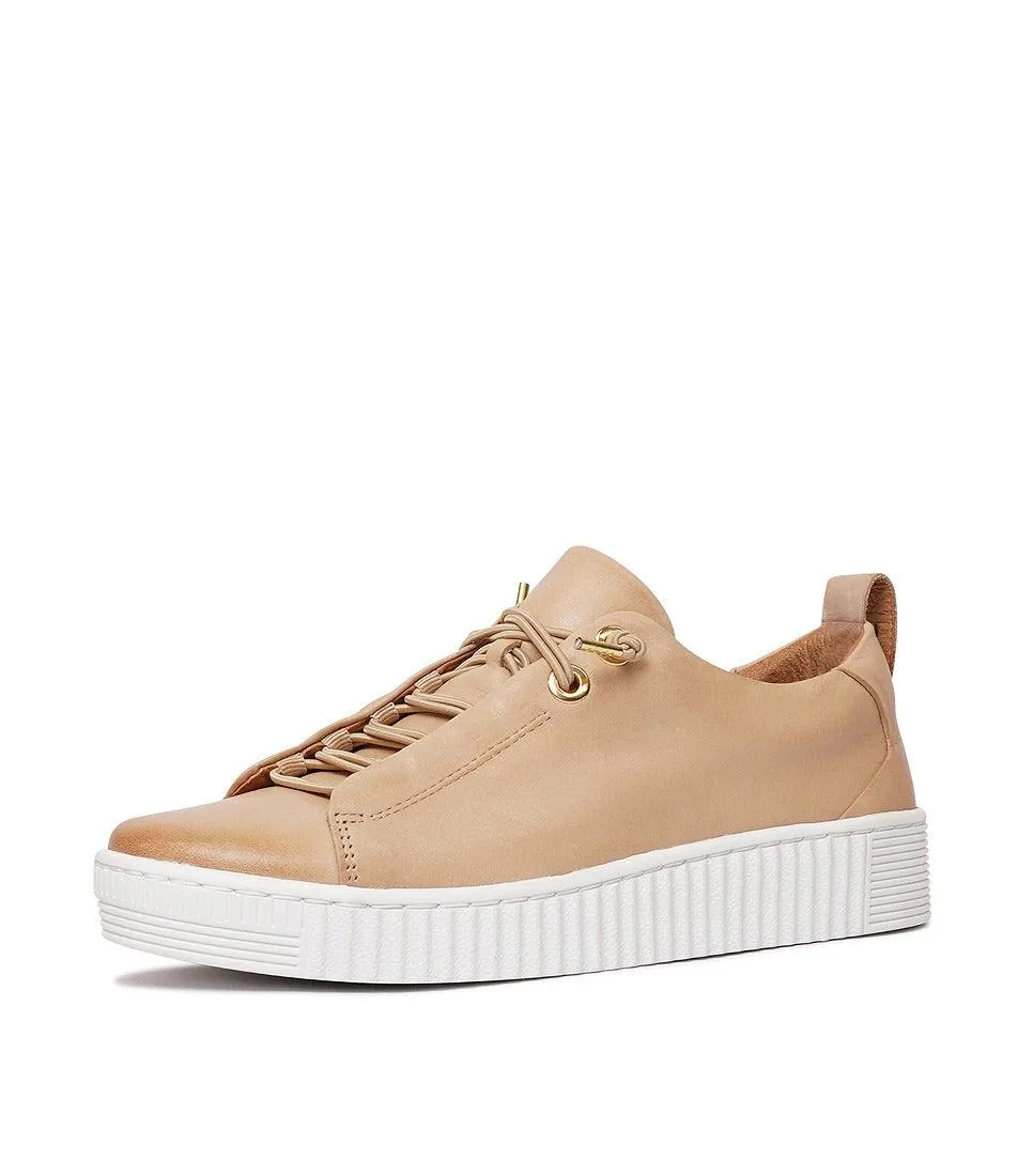 Jool Nude Leather Sneakers