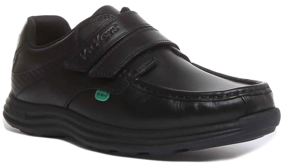 Kickers Reasan Velcro Strap In Black in Adults UK Size 6.5 - 12