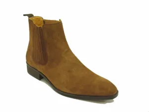 Leather Suede Chelsea Boots