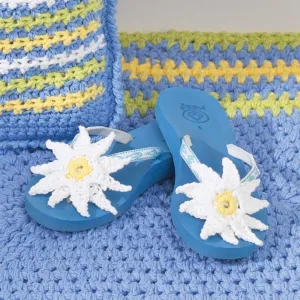 Lily Sugar'n Cream Flip Flops with Daisies