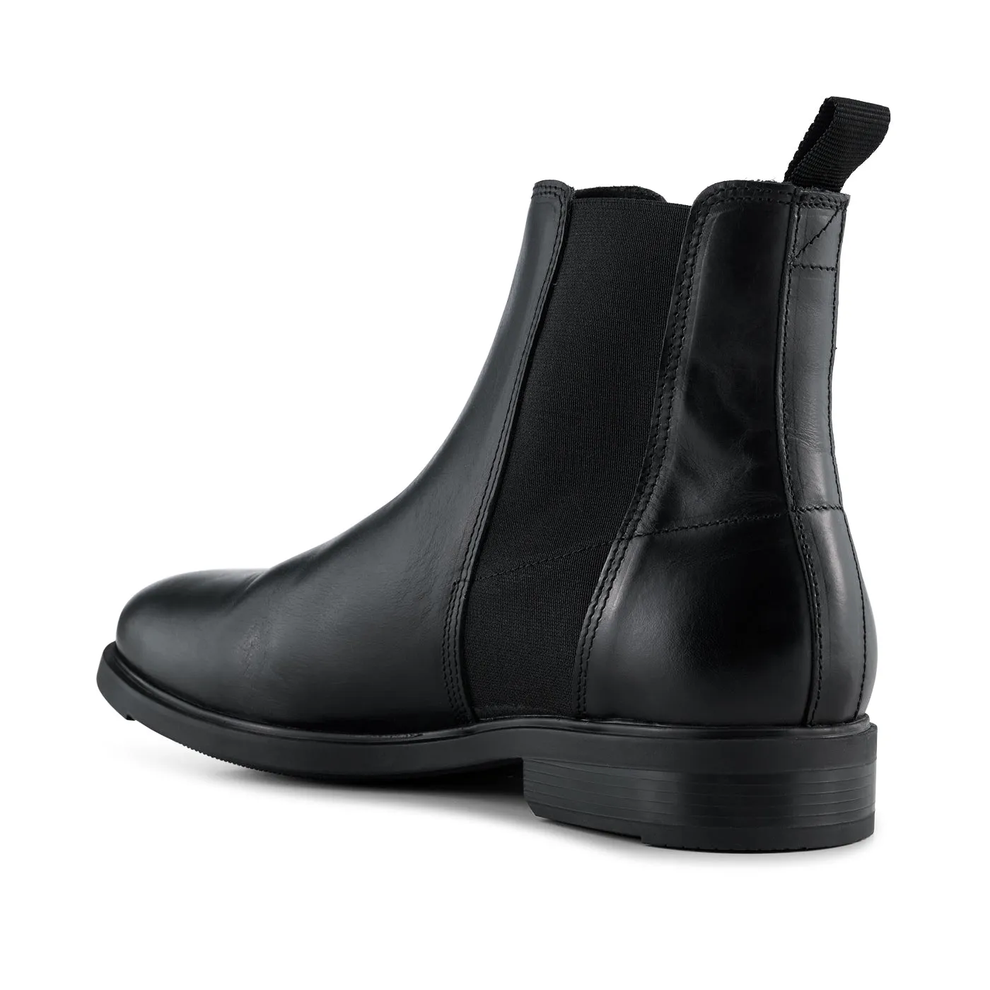 Linea chelsea boot leather - BLACK