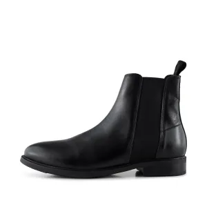 Linea chelsea boot leather - BLACK