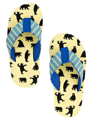 Little Blue House by Hatley Bears Kids' Flip Flops