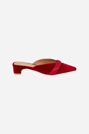 Matisse Kellan Kitten Heeled Mule in Red