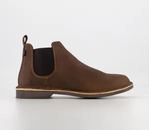 Mens Veldskoen Woodstock Boots Brown Sole