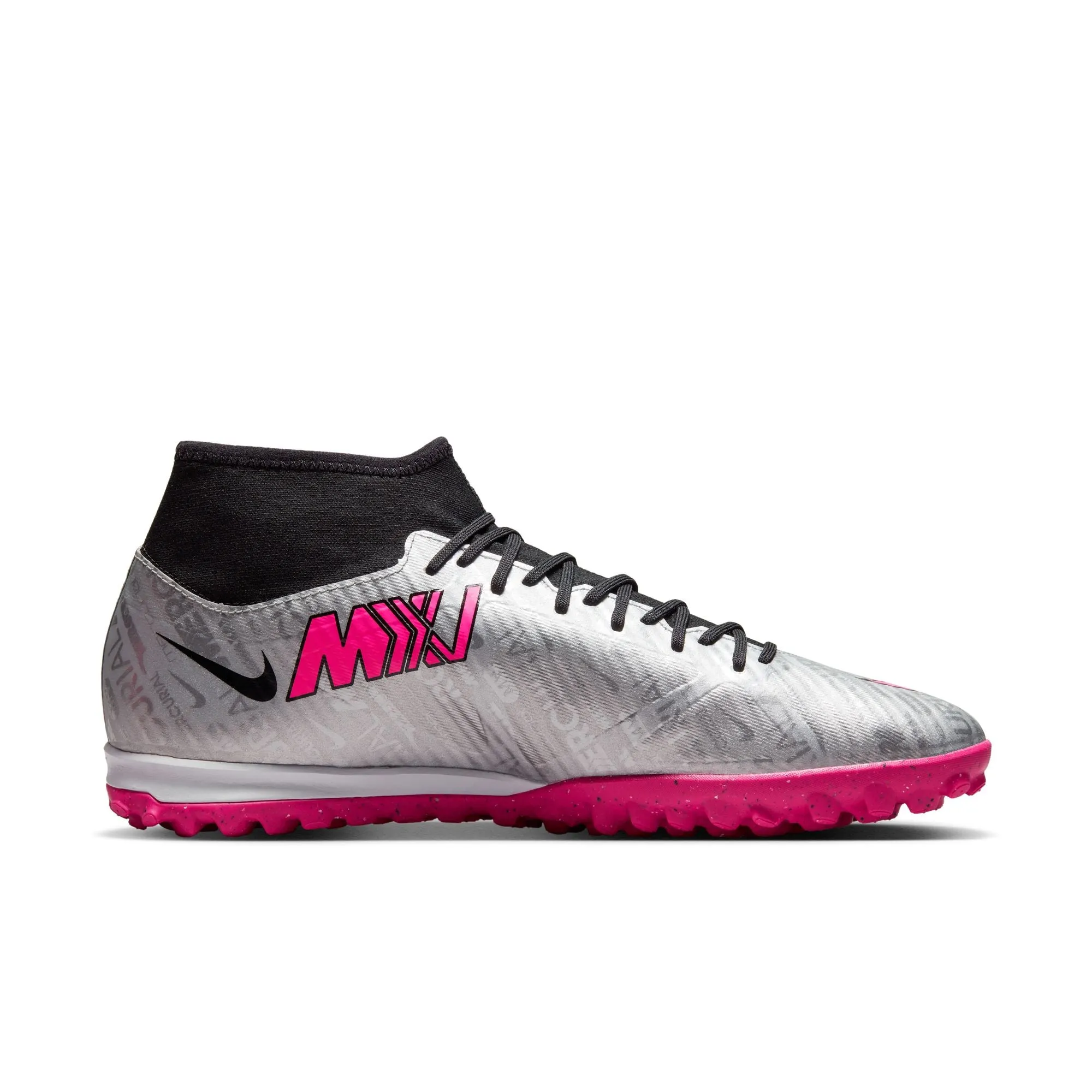 Mercurial Superfly 9 Academy XXV TF [Metallic Silver/Hyper Pink]