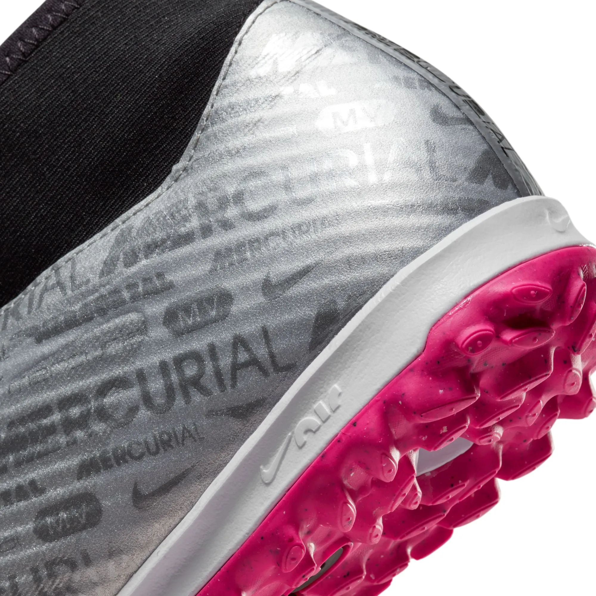 Mercurial Superfly 9 Academy XXV TF [Metallic Silver/Hyper Pink]